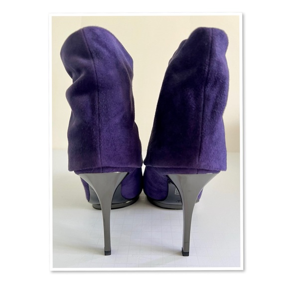 Gucci Purple Suede Booties - Picture 5 of 9